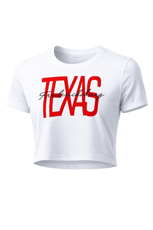 Fredericksburg Crop Top - White