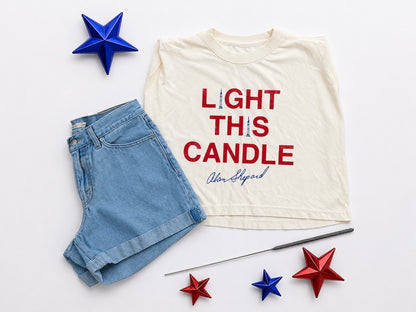 Light This Candle Tank - Cream