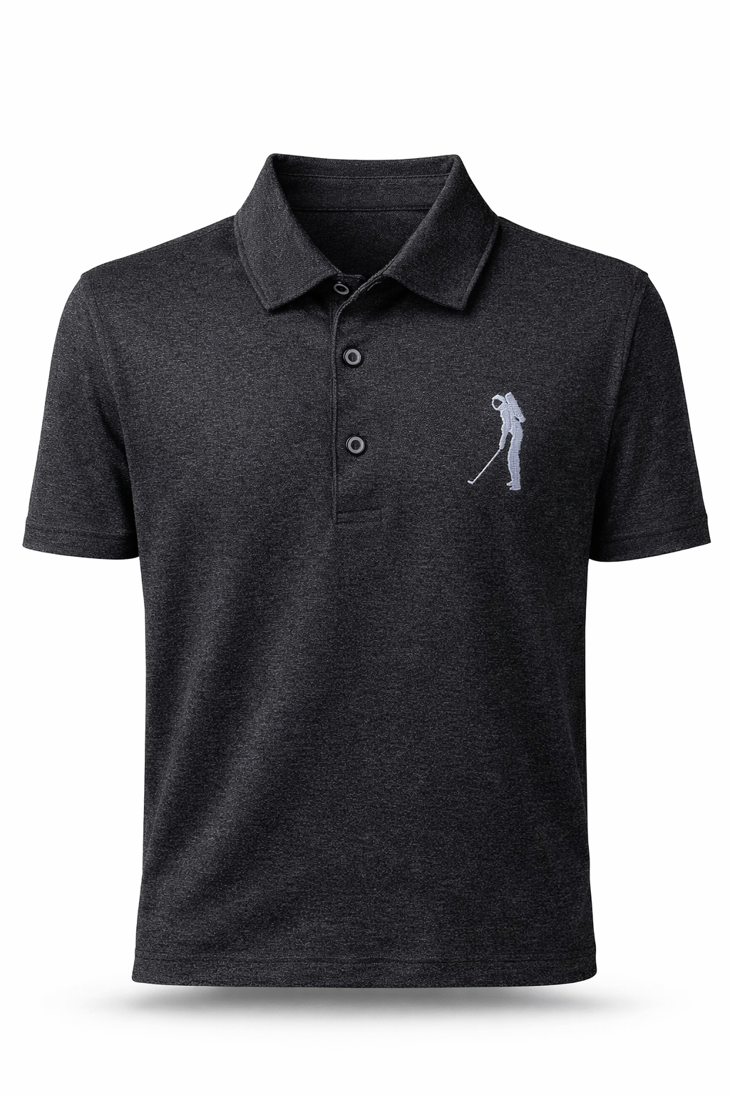 The Heather Polo - Graphite Heather