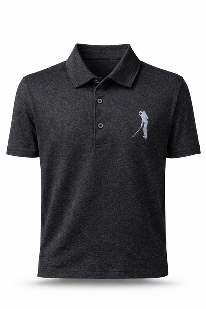 The Heather Polo - Graphite Heather