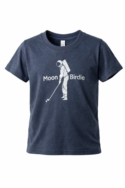 Toddler Moon Birdie Logo Tee - Heather Navy