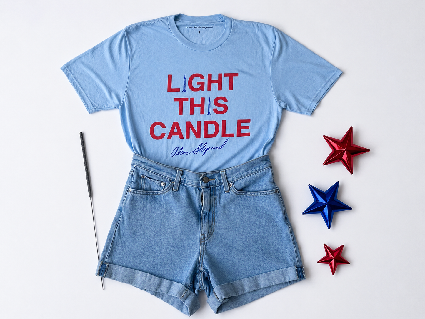 Light This Candle - Light Blue