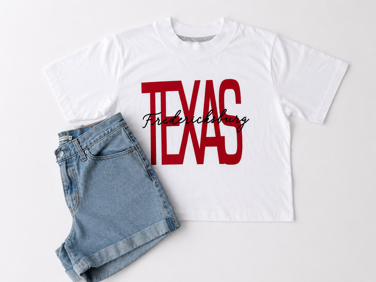 Fredericksburg Crop Top - White