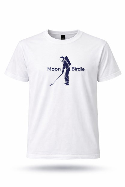 Moon Birdie Logo Tee - White